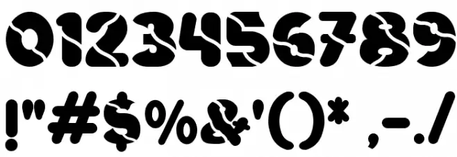 Vinilo-Ultra Font OTHER CHARS