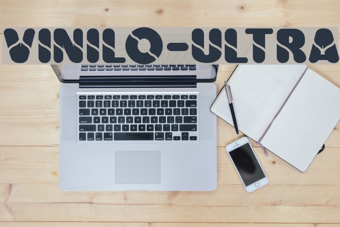 Vinilo-Ultra Font examples