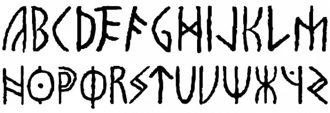 Vinland Шрифта ВЕРХНИЙ