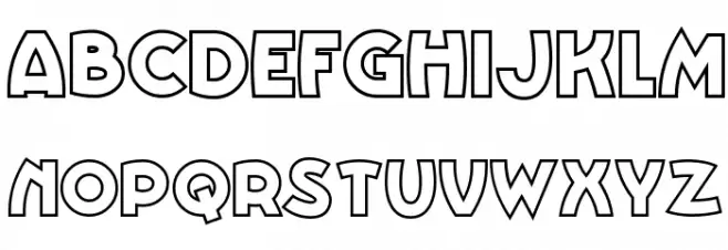 VinnieBoomBahNF Schriftart Groß