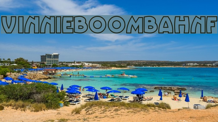 VinnieBoomBahNF Font examples