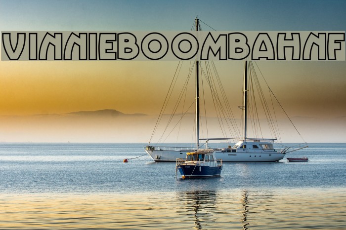 VinnieBoomBahNF Font examples