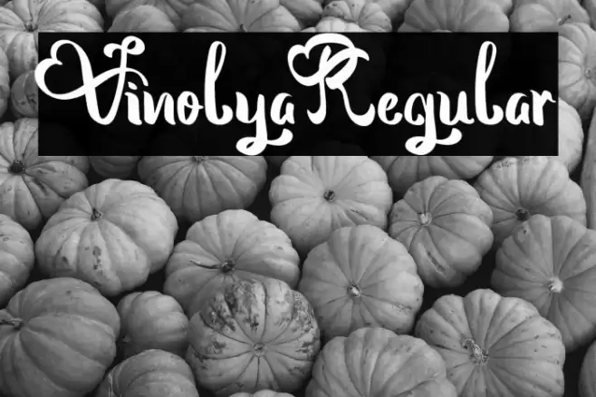 Vinolya-Regular Font examples