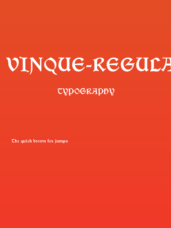 Vinque-Regular Poster