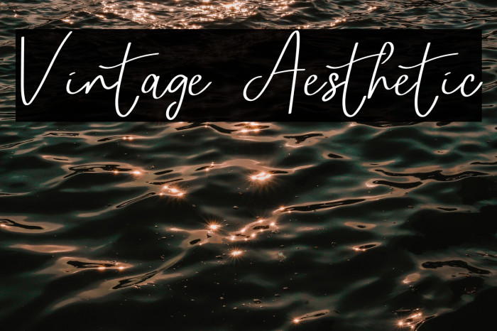 Vintage Aesthetic Example 1