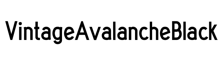 Vintage Avalanche Black  font caratteri gratis