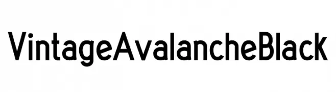 Vintage Avalanche Black  Frei Schriftart Herunterladen