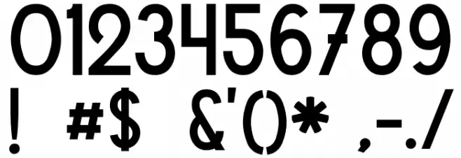 Vintage Avalanche Black Font OTHER CHARS