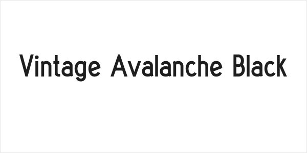 Vintage Avalanche Black Logo