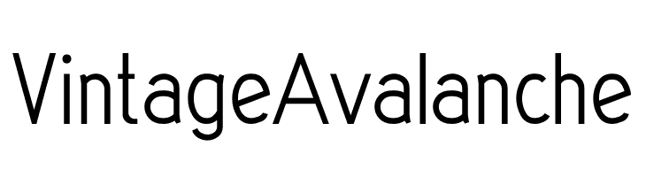 Vintage Avalanche  Descarca Fonturi Gratis
