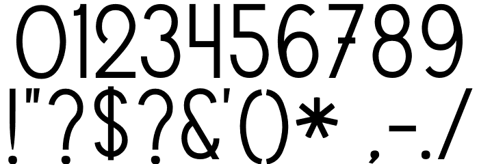 Vintage Avalanche Font OTHER CHARS