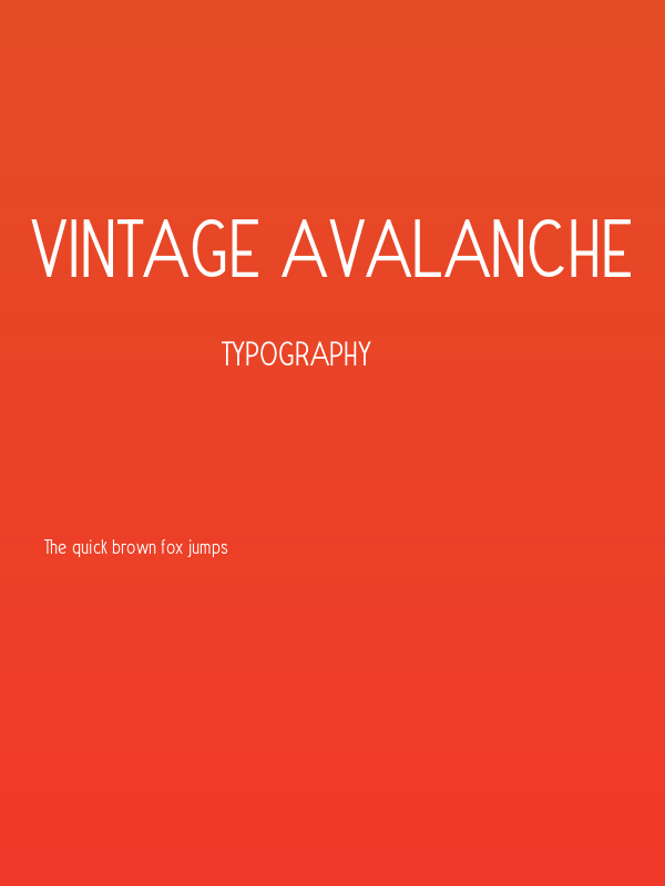 Vintage Avalanche Poster