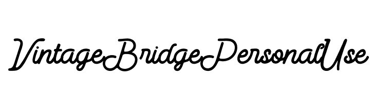 Vintage Bridge Personal Use  免费字体下载
