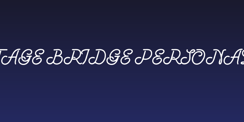 Vintage Bridge Personal Use Social Header