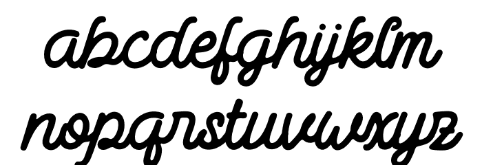 Vintage Bridge Personal Use Font LOWERCASE