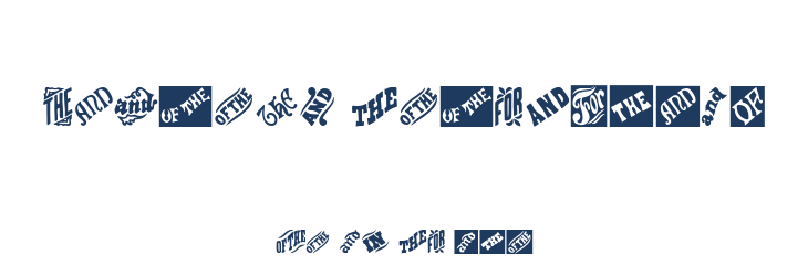 Vintage Catchwords Font Preview