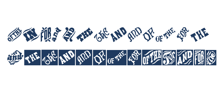 Vintage Catchwords Lowercase