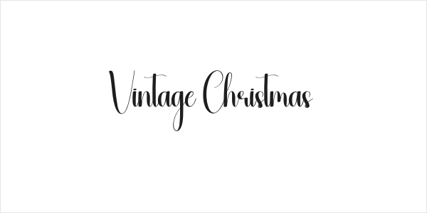 Vintage Christmas Logo