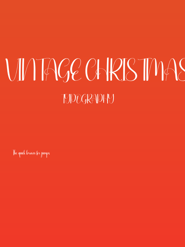 Vintage Christmas Poster