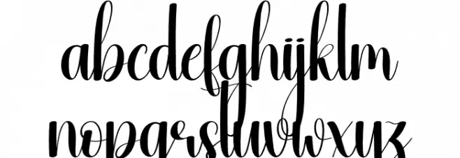 Vintage Christmas Schriftart Kleinbuchstaben