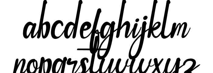 Vintage Clothes Font LOWERCASE