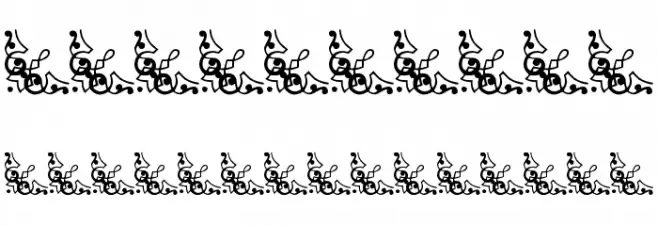 Vintage Decorative Corners 13 Font OTHER CHARS