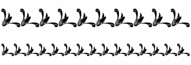 Vintage Decorative Corners 14 Polices AUTRES CHARS