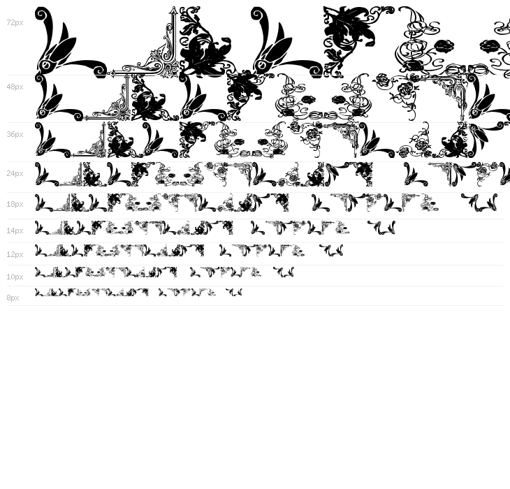 Vintage Decorative Corners 14 Waterfall