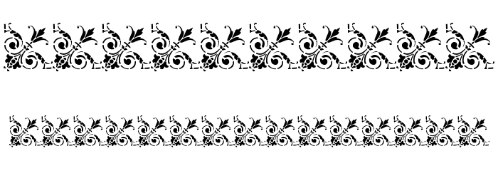 Vintage Decorative Corners 17 Font OTHER CHARS