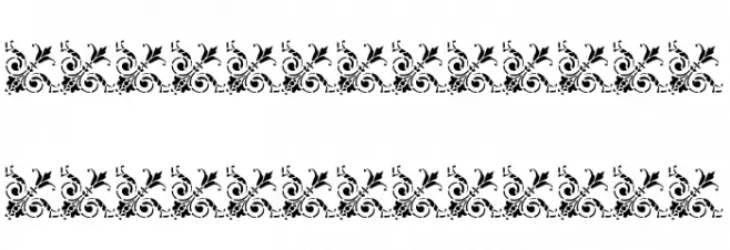 Vintage Decorative Corners 17 Fonte MAIÚSCULAS