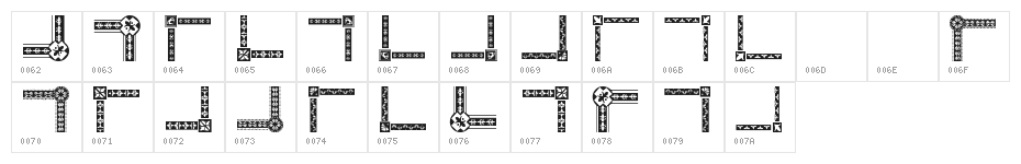 Vintage Decorative Corners 18 Character Map
