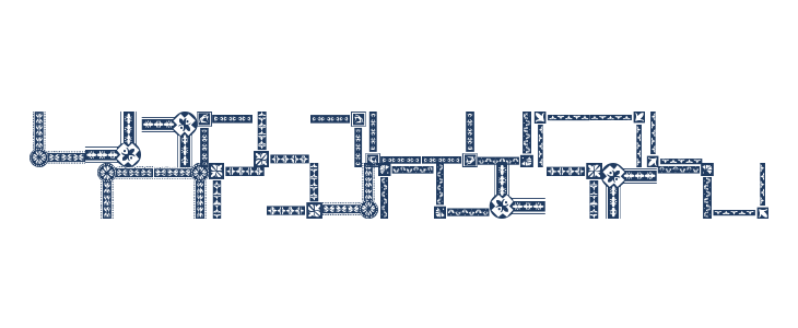 Vintage Decorative Corners 18 Lowercase