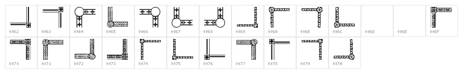 Vintage Decorative Corners 20 Character Map