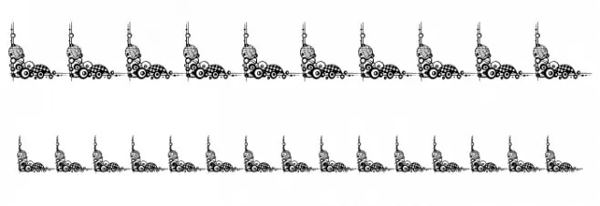 Vintage Decorative Corners 24 Font OTHER CHARS