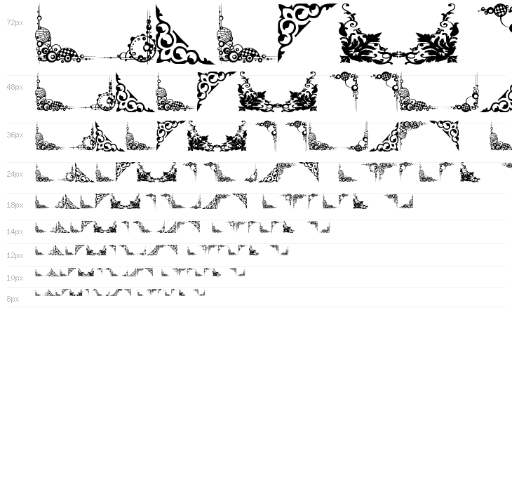 Vintage Decorative Corners 24 Waterfall