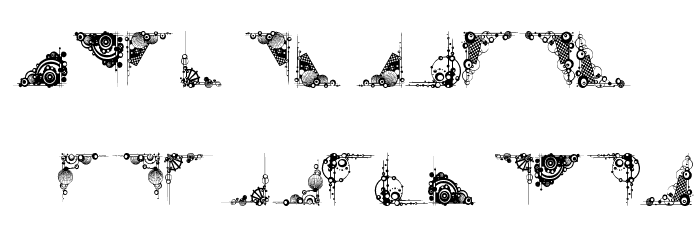 Vintage Decorative Corners 27 Font LOWERCASE