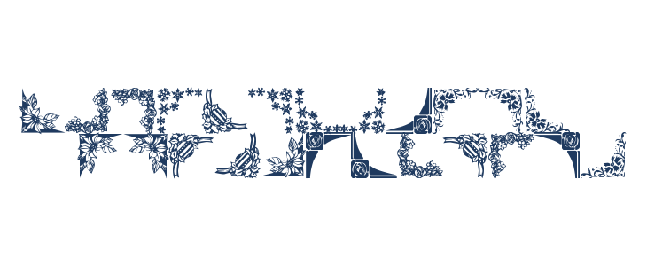 Vintage Decorative Corners 2 Lowercase