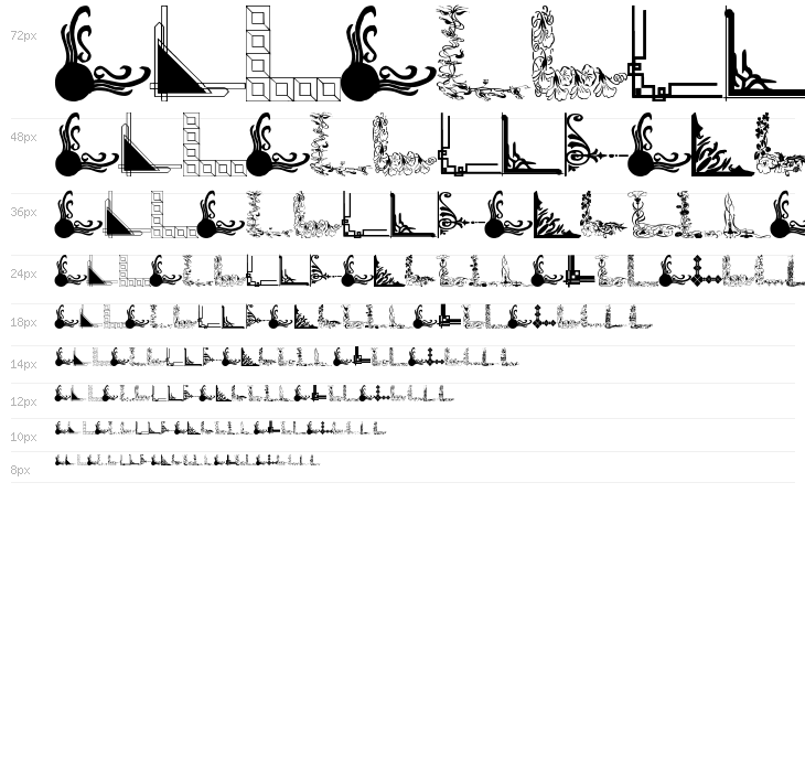 Vintage Decorative Corners 30 Waterfall