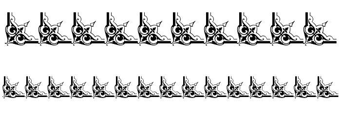 Vintage Decorative Corners 34 Font OTHER CHARS