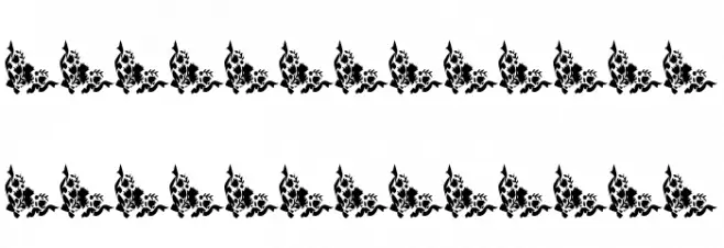 Vintage Decorative Corners 3 Schriftart Groß