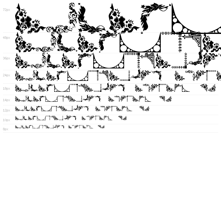 Vintage Decorative Corners 3 Waterfall