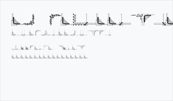 Vintage Decorative Corners 4 Business Card