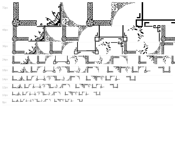 Vintage Decorative Corners 5 Waterfall