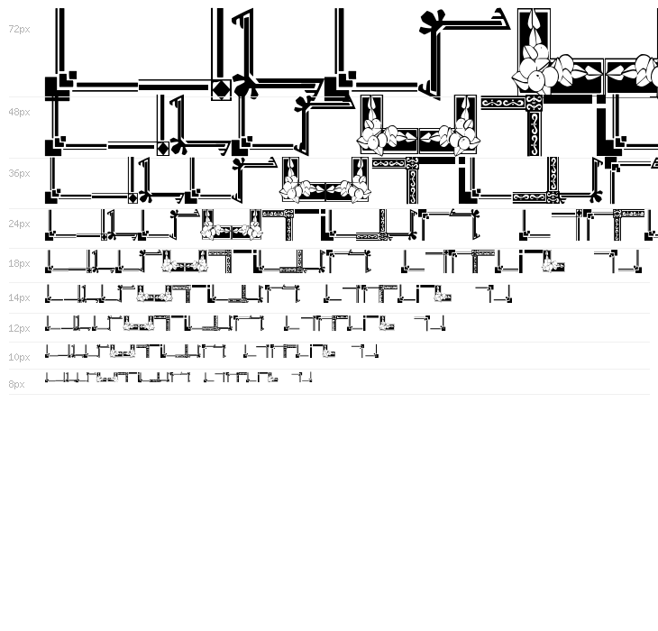 Vintage Decorative Corners 6 Waterfall