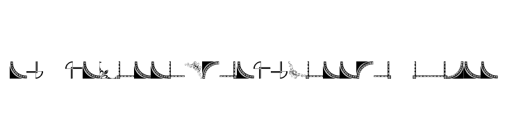 Vintage Decorative Corners 7 Font