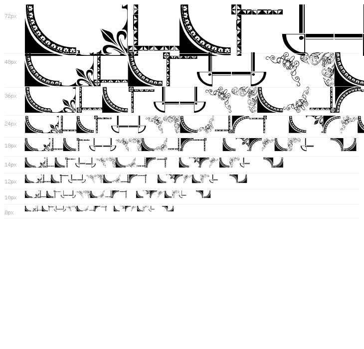 Vintage Decorative Corners 7 Waterfall