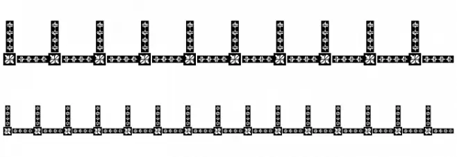 Vintage Decorative Corners 8 Font OTHER CHARS