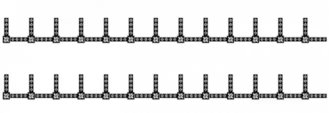 Vintage Decorative Corners 8 Schriftart Groß