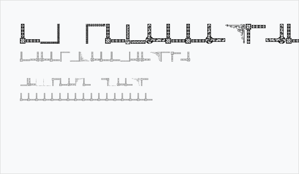 Vintage Decorative Corners 8 Business Card