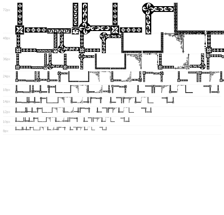 Vintage Decorative Corners 8 Waterfall